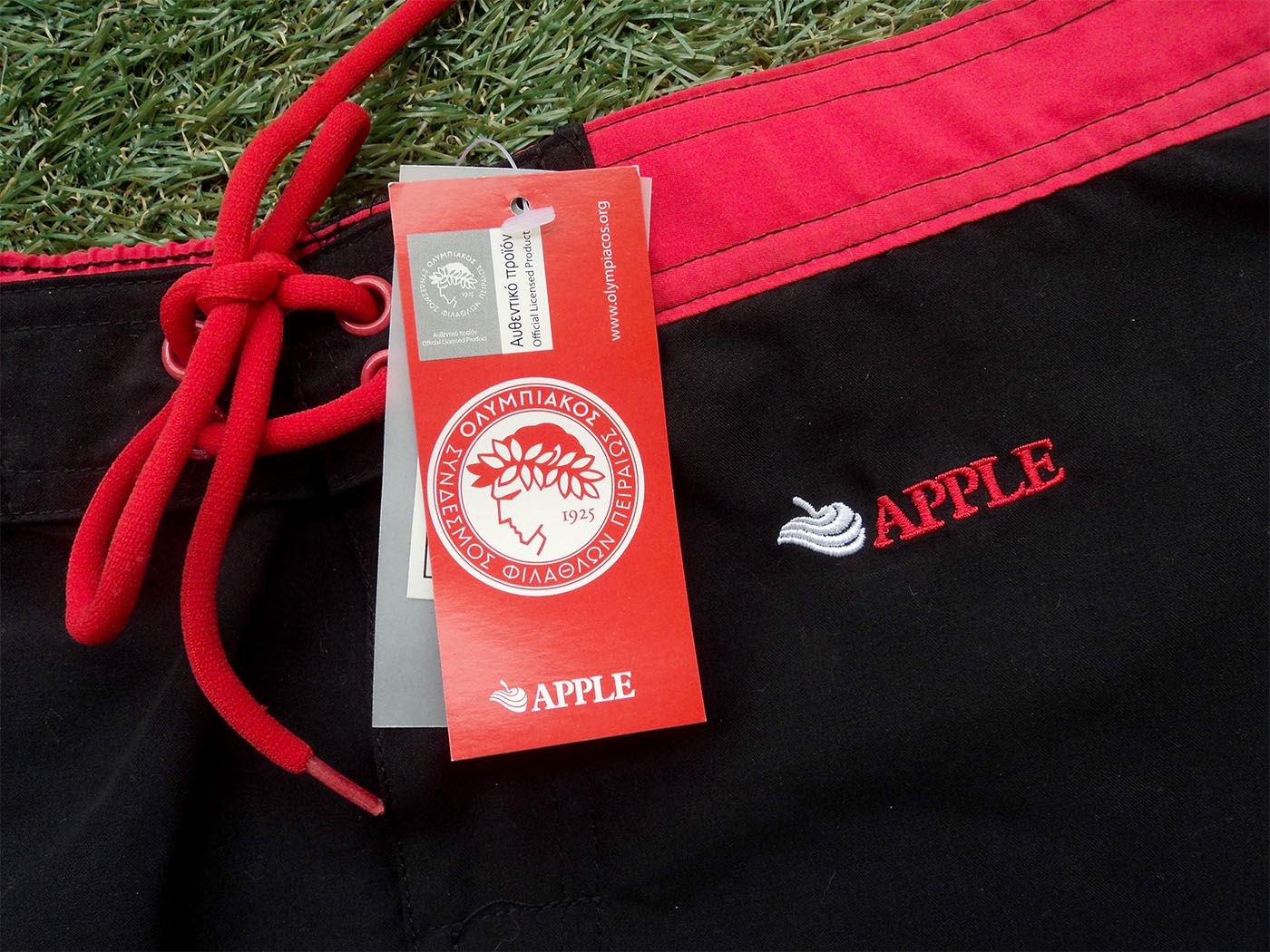 Olympiakos Official Apple swimshorts  - Multiple sizes
