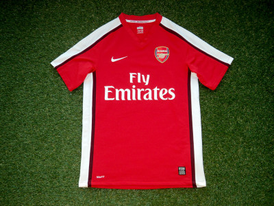 2008-2010 Arsenal home shirt - Small (2)