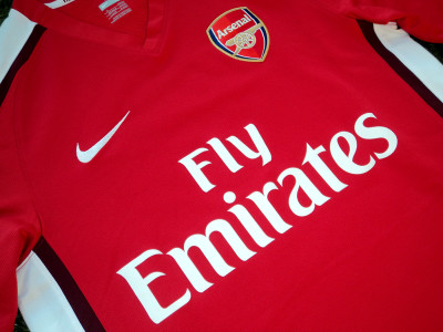 2008-2010 Arsenal home shirt - Small (2)