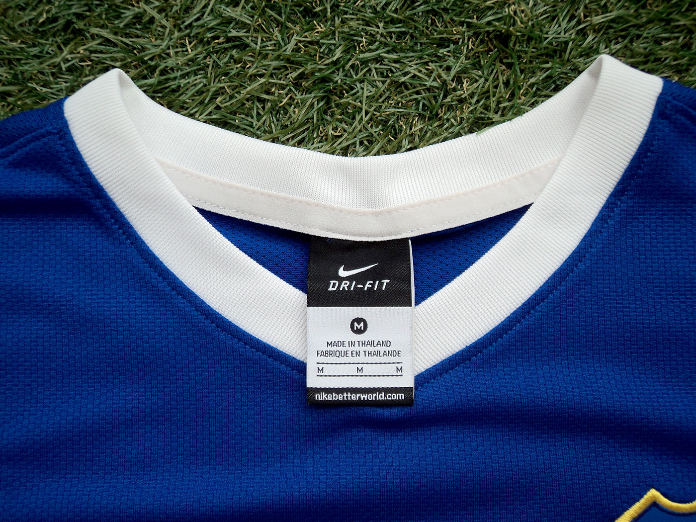 2012-2013 Everton LS match worn Tony Hibbert Testimonial home shirt Nr18 Neville vs AEK Athens - Medium