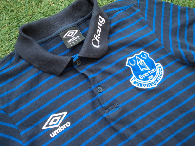 2014-2015 Everton polo shirt - Small (Slim/tight fit)