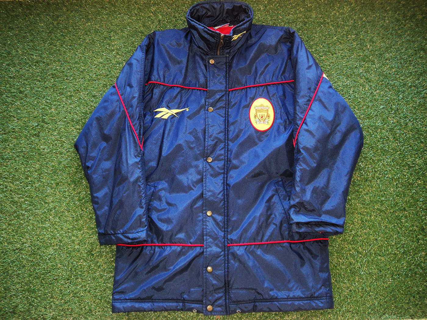 1996-97 Liverpool Reebok Padded Bench Coat - Medium