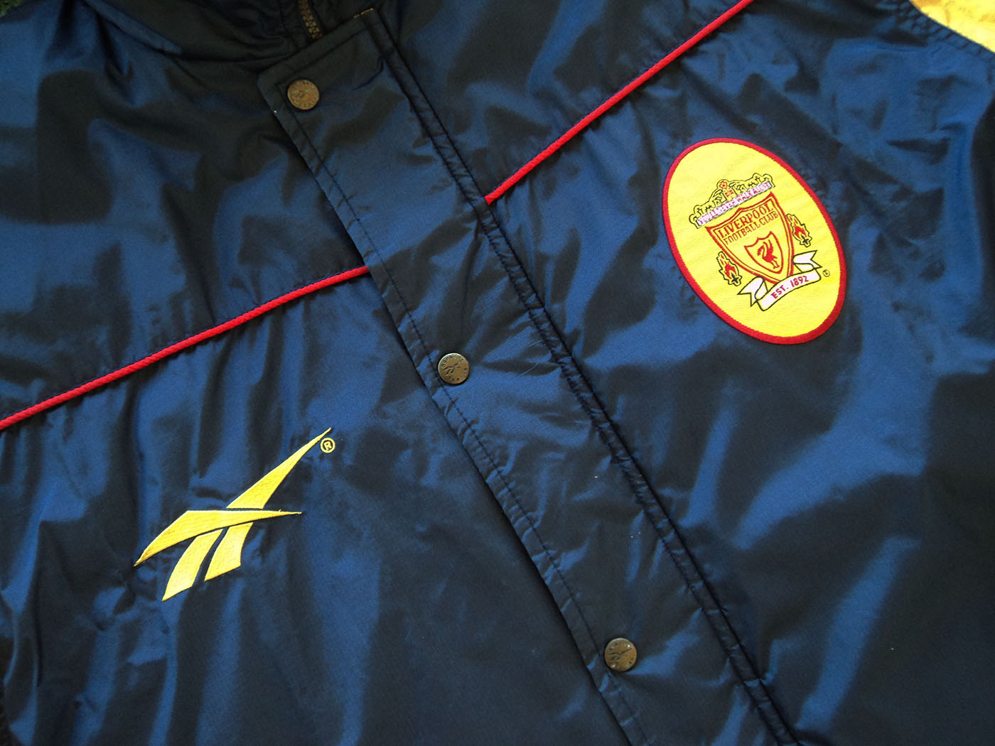 1996-97 Liverpool Reebok Padded Bench Coat - Medium