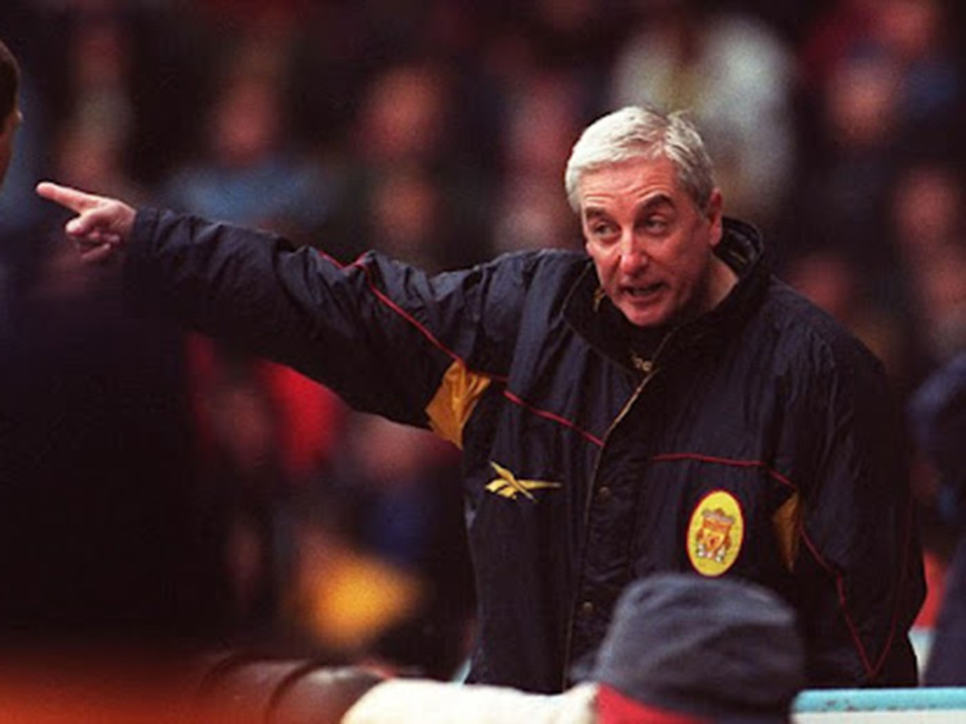 1996-97 Liverpool Reebok Padded Bench Coat - Medium