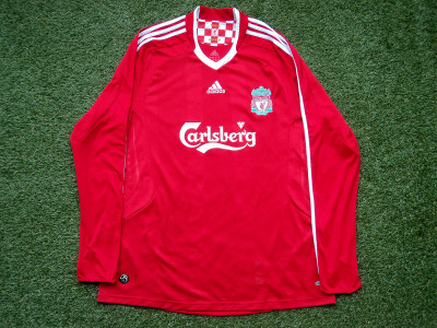 2008-2010 Liverpool LS home shirt - XLarge