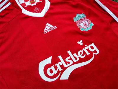 2008-2010 Liverpool LS home shirt - XLarge