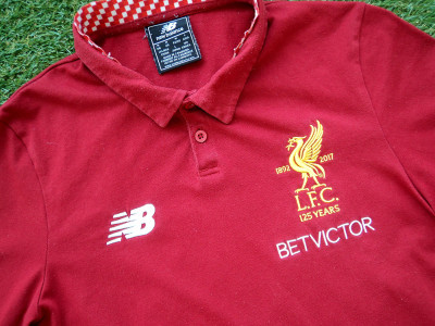 2017-2018 Liverpool "125 Years" polo shirt - Medium