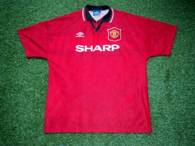 1994-1996 Μάντσεστερ Γιουνάιτεντ εντός έδρας φανέλα - XLarge