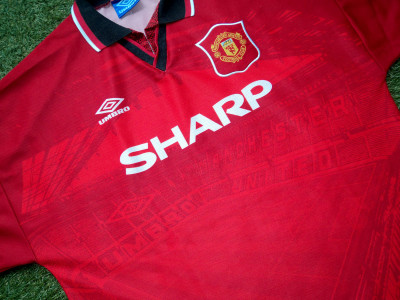 1994-1996 Μάντσεστερ Γιουνάιτεντ εντός έδρας φανέλα - XLarge