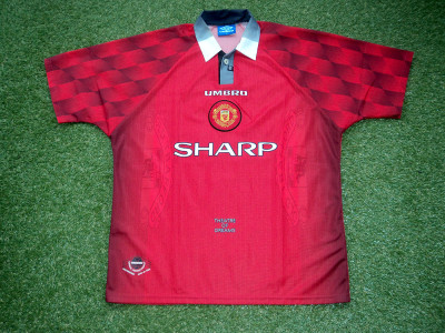 1996-1998 Μάντσεστερ Γιουνάιτεντ εντός έδρας φανέλα - XLarge (2)