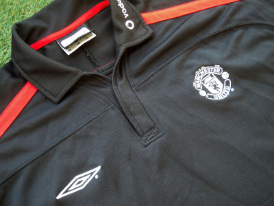 2000-2001 Manchester United polo shirt - XLarge
