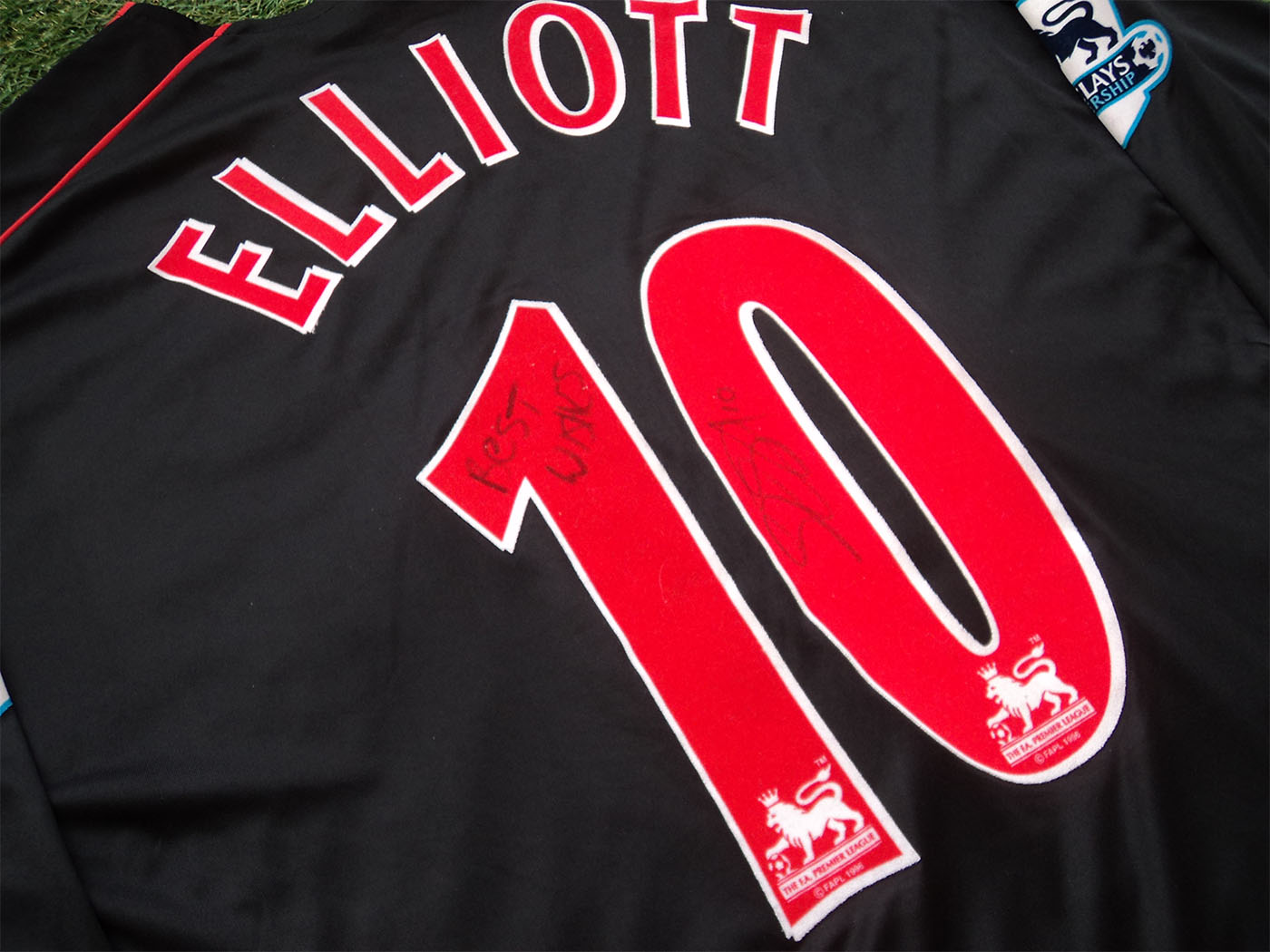 2005-2006 Sunderland LS away shirt Nr10 Elliott - Large