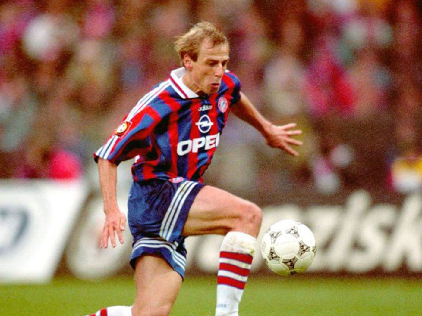 1995-1997 Bayern Munich Home Shirt Nr 18 Klinsmann - Medium