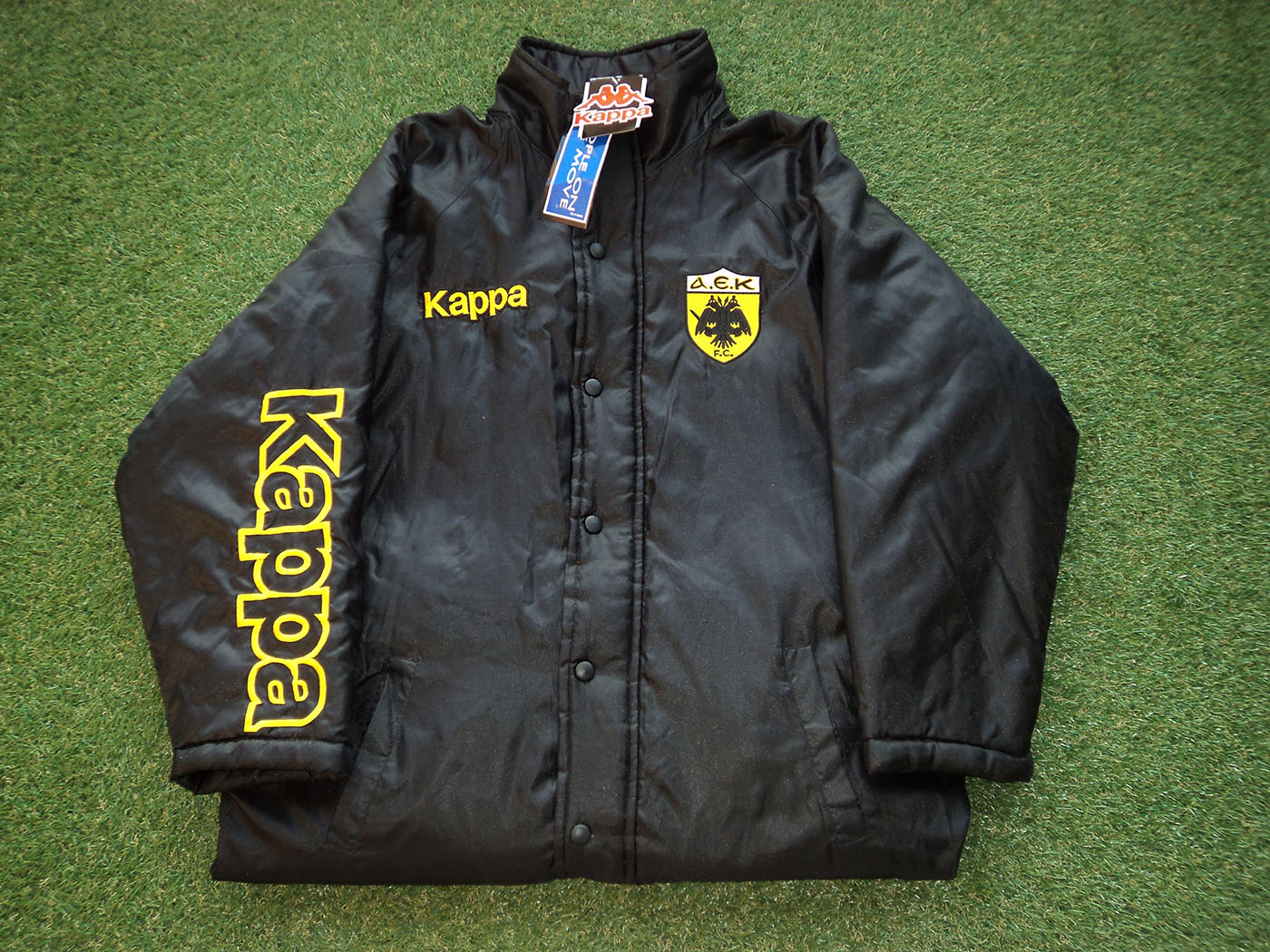 1996-1997 ΑΕΚ μπουφάν πάγκου/προπονητή - Medium (φαρδιά γραμμή)