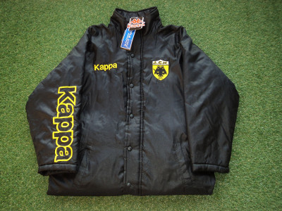1996-1997 ΑΕΚ μπουφάν πάγκου/προπονητή - Medium (φαρδιά γραμμή)