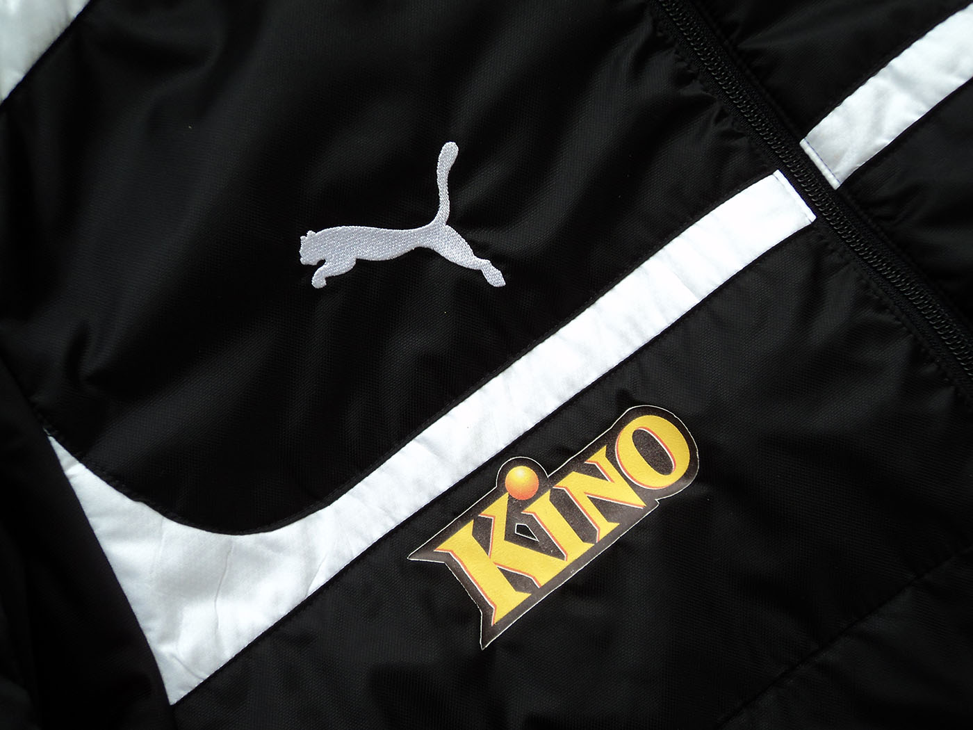 2012-2013 AEK Athens padded worn bench coat - Medium