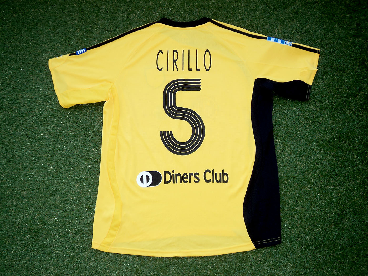 2006-2007 AEK Athens home shirt Nr5 Cirillo - Medium