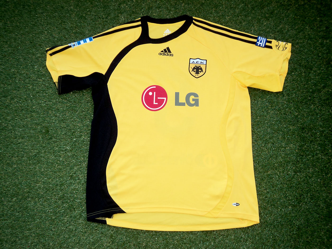 2006-2007 AEK Athens home shirt Nr5 Cirillo - Medium