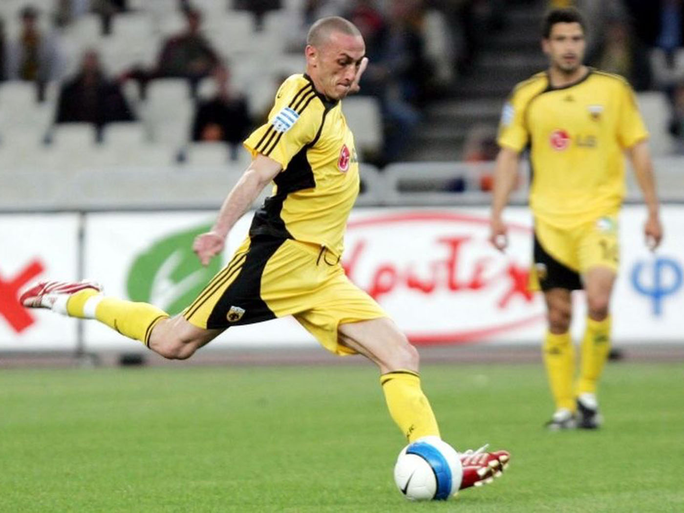 2006-2007 AEK Athens home shirt Nr5 Cirillo - Medium