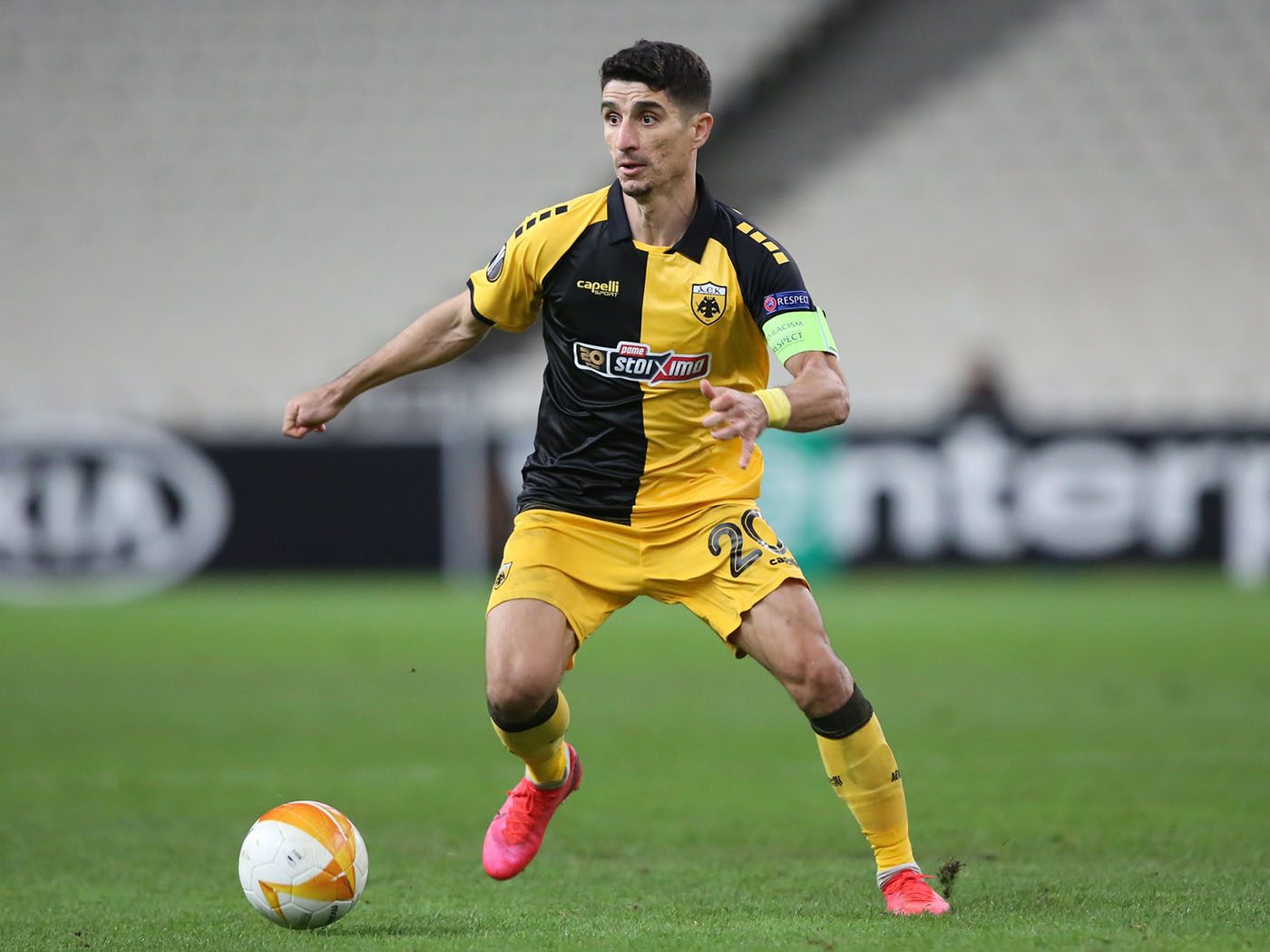 2019-2021 AEK Athens home/away shorts - Large