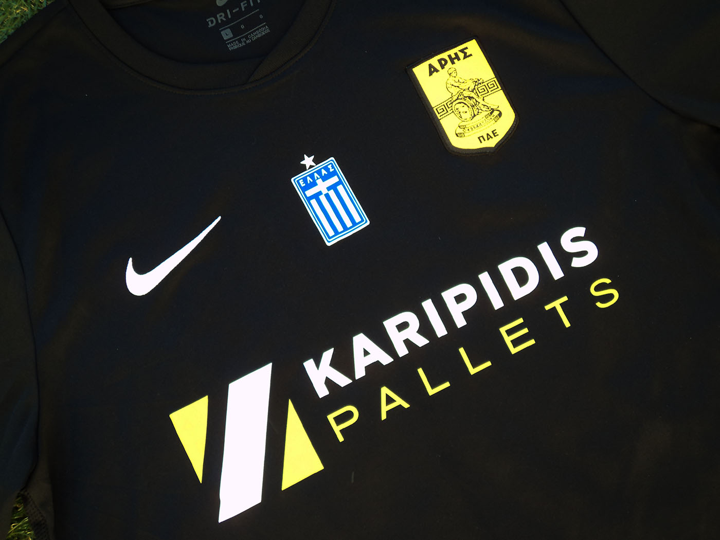 2018-2019 Aris issued away shirt Nr84 Stamatis - Large