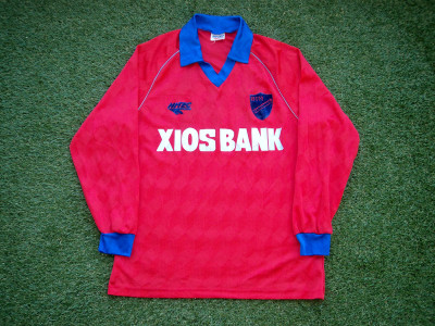 1992-1993 Panionios 4th LS match worn/issued shirt - XLarge