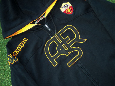 2012-2013 AS Roma track jacket with hood  - Medium