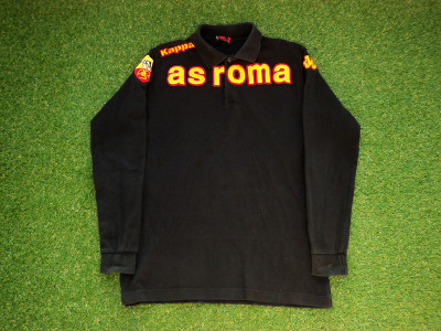 2008-2009 AS Roma LS Kappa polo shirt - Large