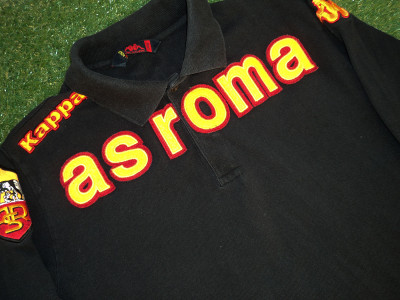 2008-2009 AS Roma LS Kappa polo shirt - Large
