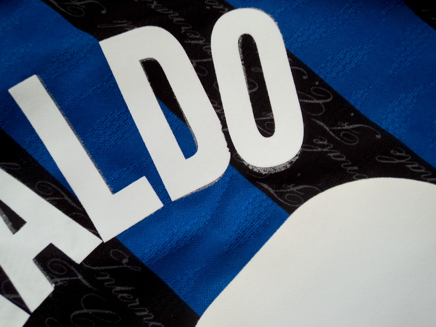 1997-1998 Inter Milan home shirt Nr10 Ronaldo - Medium