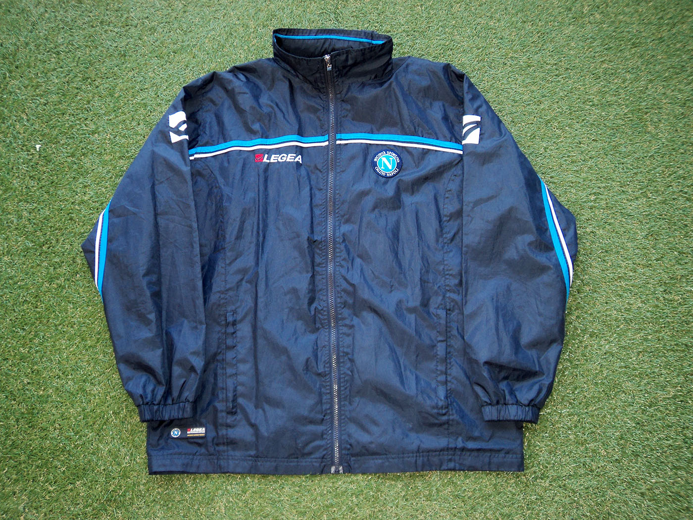 2003-2004 Νάπολι Αδιάβροχο Τζάκετ με κουκούλα - Medium