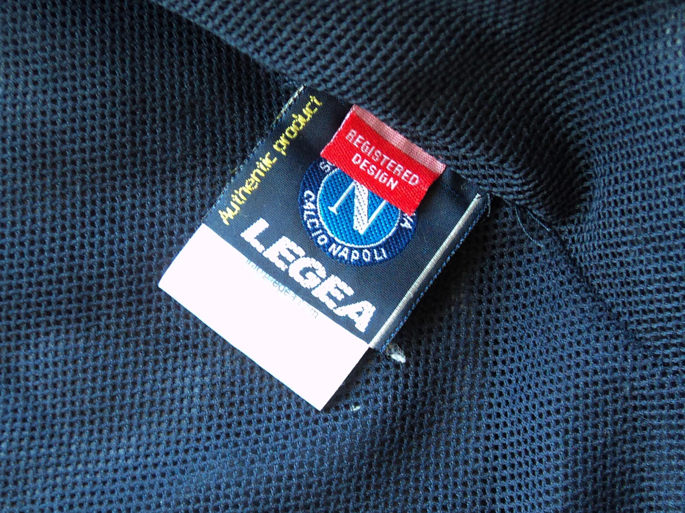2003-2004 Νάπολι Αδιάβροχο Τζάκετ με κουκούλα - Medium