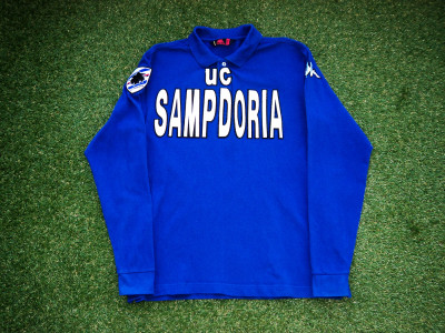 2008-2009 Sampdoria LS Kappa polo shirt - Large