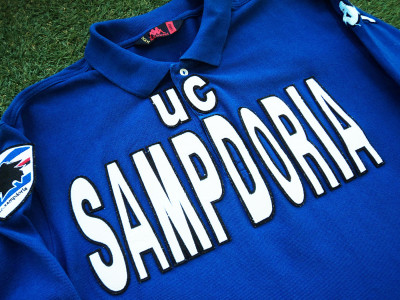 2008-2009 Sampdoria LS Kappa polo shirt - Large