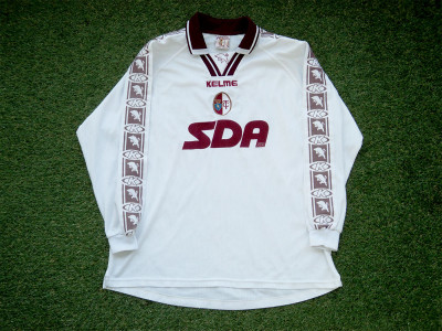 1999-2000 Torino Long sleeve away shirt Nr28 Lantz - Small (Wide Fit)