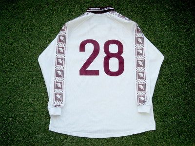 1999-2000 Torino Long sleeve away shirt Nr28 Lantz - Small (Wide Fit)