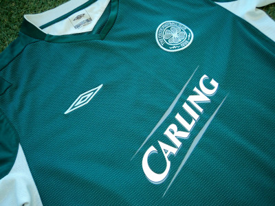 2004-2005 Celtic LS away shirt - Large