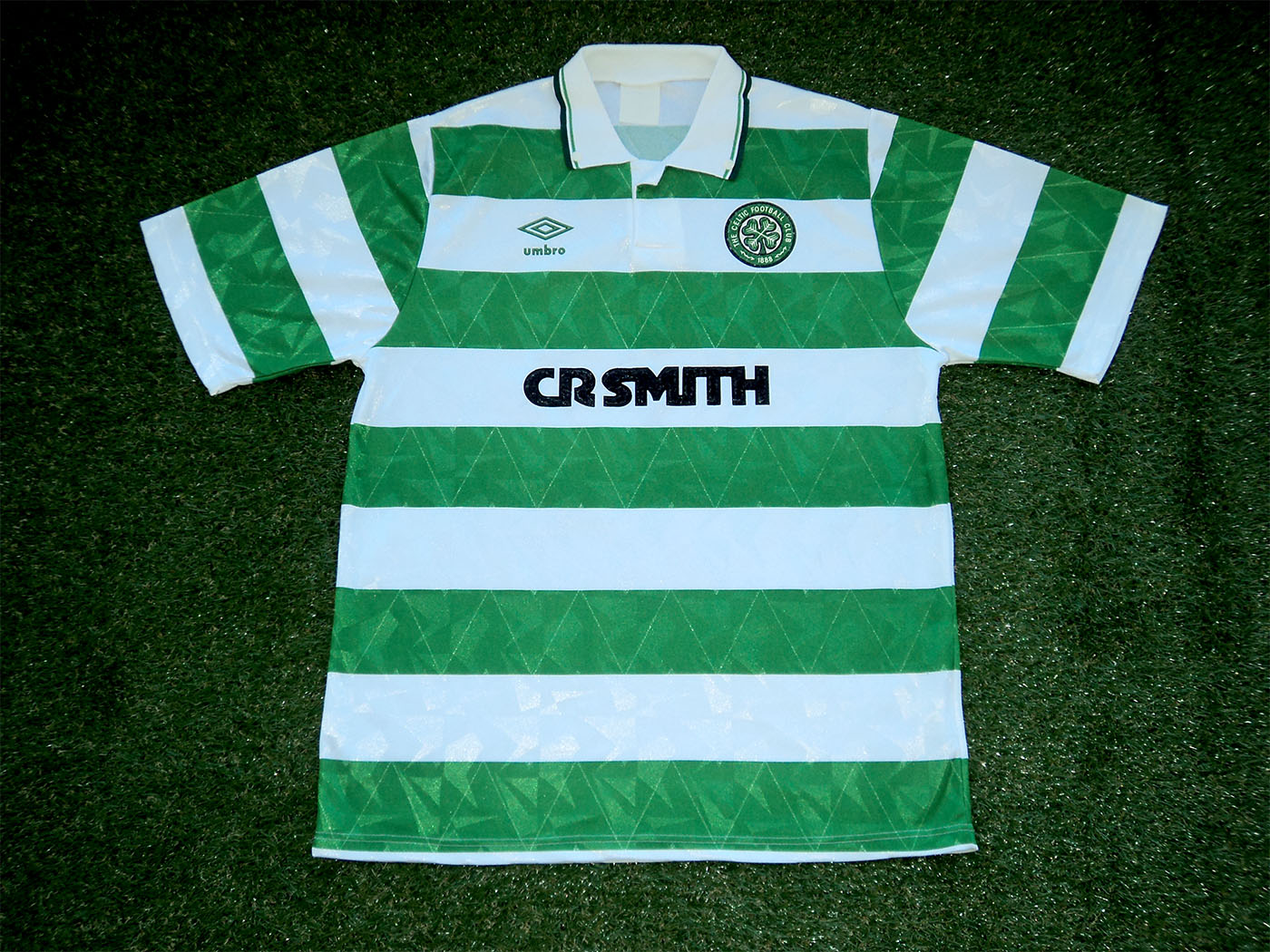 1989-1991 Celtic home shirt - Large