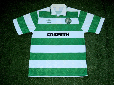 1989-1991 Celtic home shirt - Large