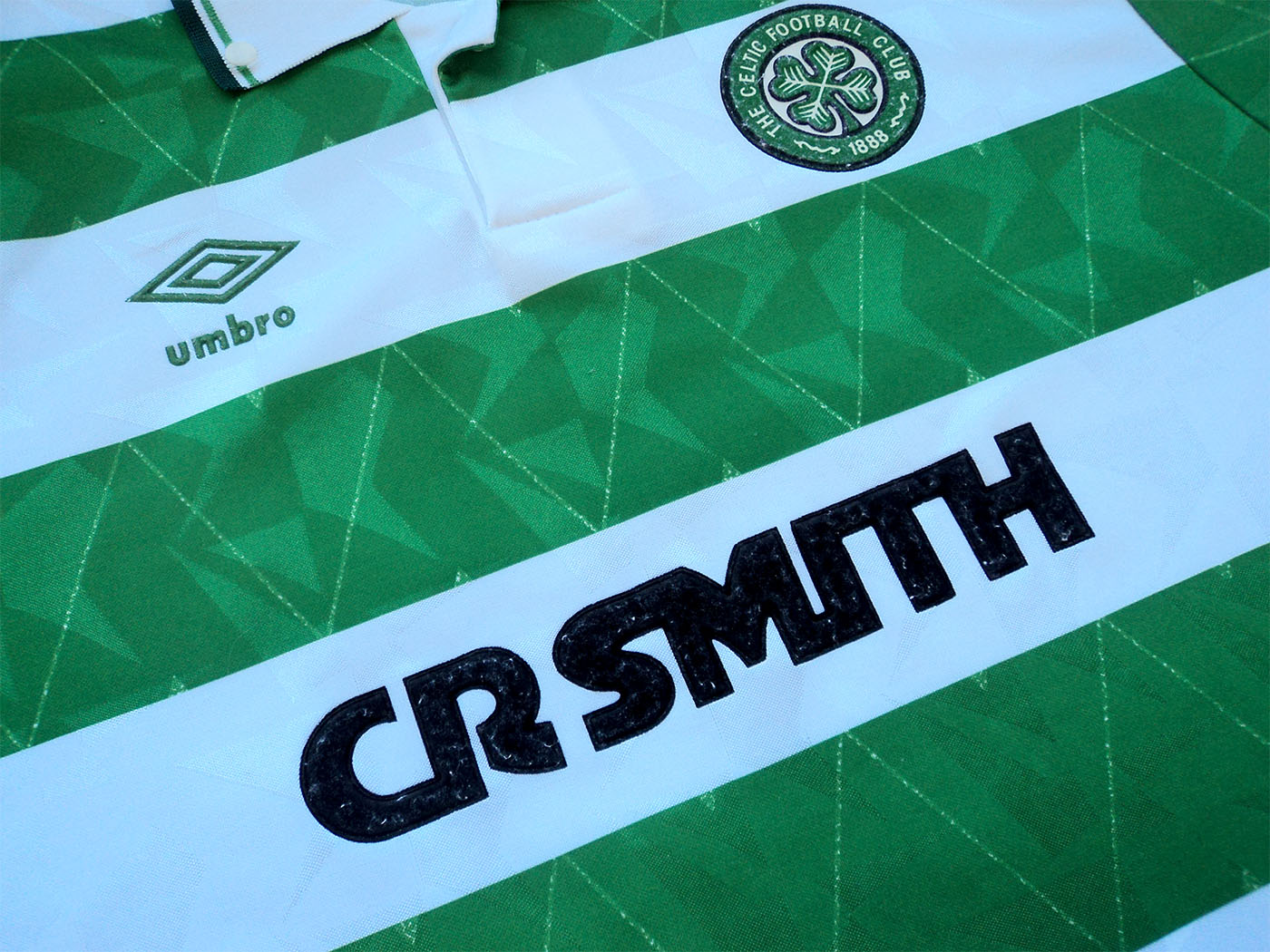 1989-1991 Celtic home shirt - Large