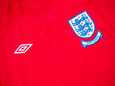 2010-2011 England "South Africa" away shirt - Medium (40")