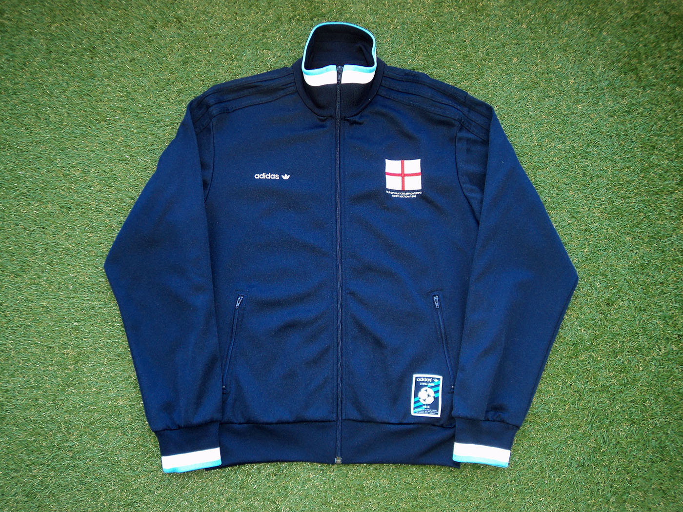 1996 Euro England Adidas Originals Reissued (2008) Track Jacket - Medium