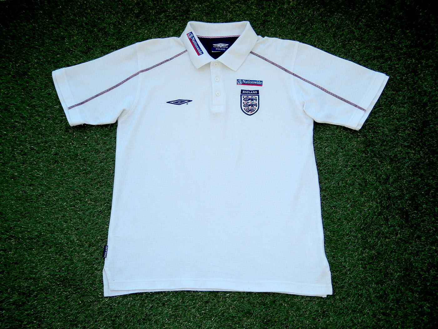 2001-2003 England polo shirt - Large