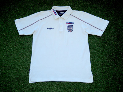 2001-2003 England polo shirt - Large