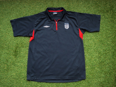 2002-04 England 1/4 Zip Training Shirt - Large
