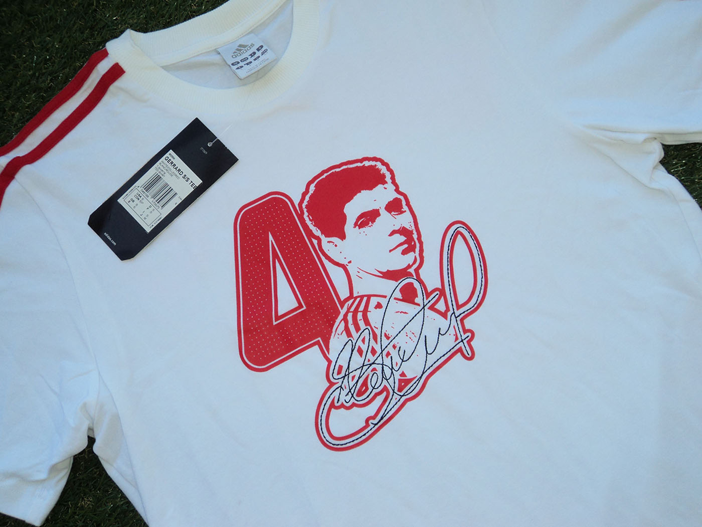 2008 Αγγλία "Gerrard Signature" Adidas t-shirt - Διάφορα μεγέθη