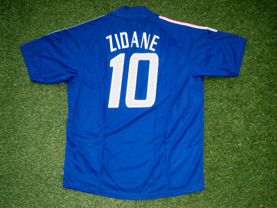 2002-2004 France home shirt Nr10 Zidane - Large (With defects)