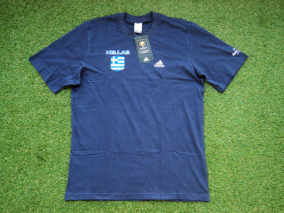 2004 Greece Adidas "Hellas" Euro t-shirt - Medium