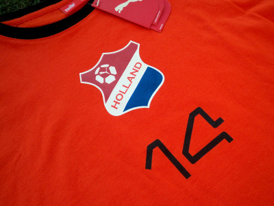 Holland 2000s Puma t-shirt  Nr14 (Johan Cruyff) - Large