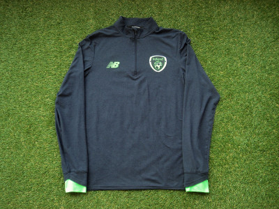 2017-2018 Ireland ls 1/4 zip training top - Large